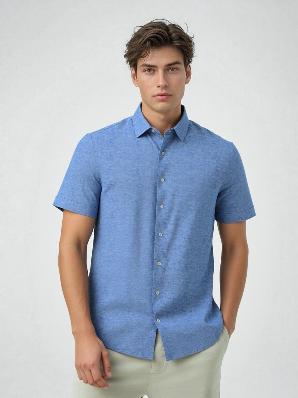 Franco Martini Shirt Short Sleeves Fm 25 005 314893